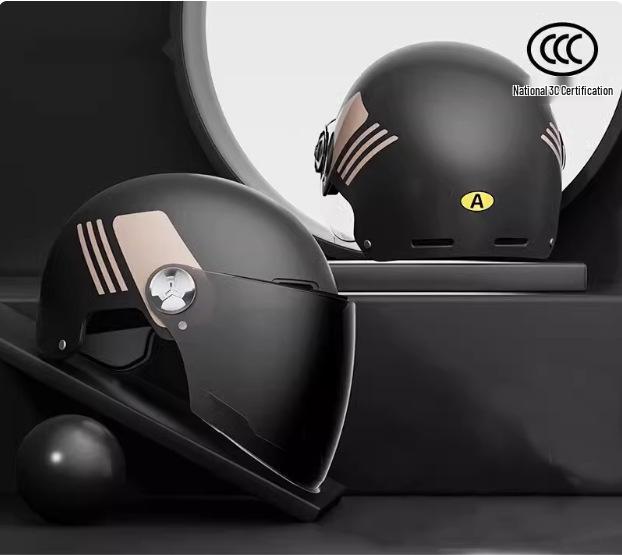 3C Universal Safety Helmet for Electric Scooters & Motorcycles - Summer Half Helmet for Men & Women