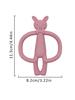 Color Kids 1PCS Silicone Teether Toys Baby Nursing Teether Gifts Newborn Cartoon Rabbit Teether Toys Teething Infant Chewing Toy