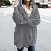 Women's Winter Furry Warm Coat Double Sided Anti Fur Plush Jacket Mid Length Autumn Winter Top