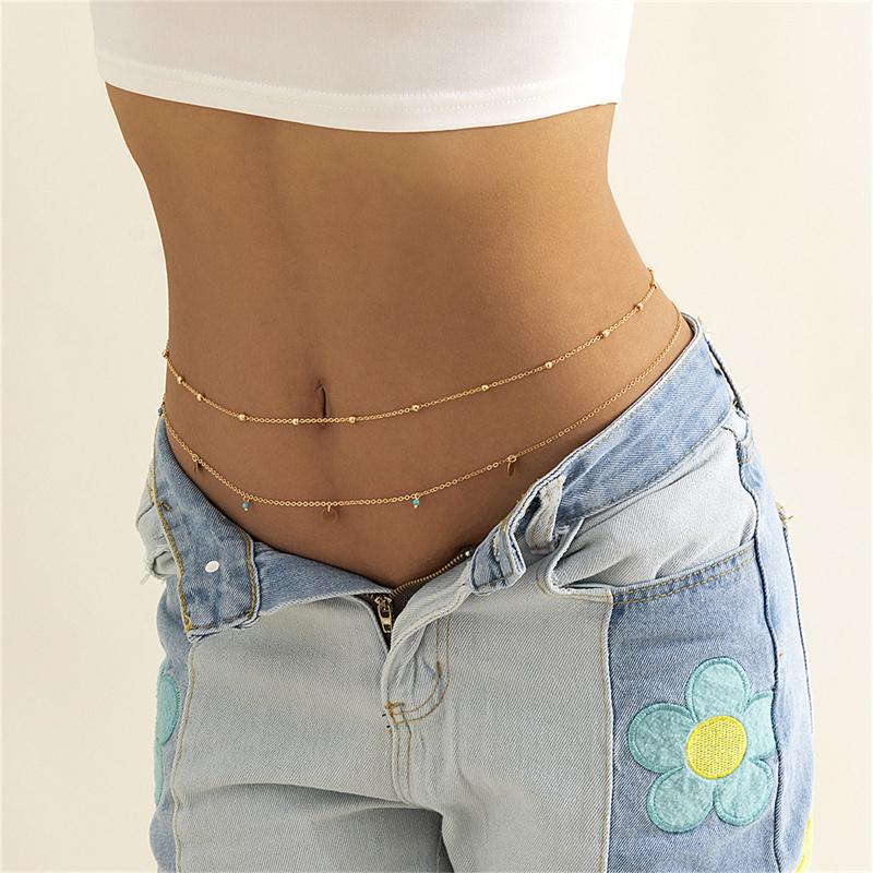 Summer Multilayer Waist Beads Women  Sequins Belly Chain Sexy Body Chain