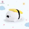 Cute Cartoon Sushi Seal Plush Toy with Hanging Loop, Soft Otter Stuffed Animal Pillow Doll Birthday Gift