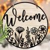 Wooden Hanging Decorative Sign, Welcome Signs, Indoor or Garden Decorations, 2D Flat Pendants, Housewarming Gifts for Friends