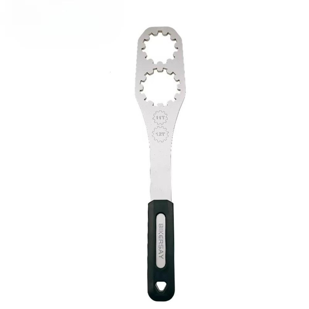 Stainless Steel Freewheel Wrench Ergonomic Handle MTB Gear Wheel Fixing Tool  MTB Gear Fixing