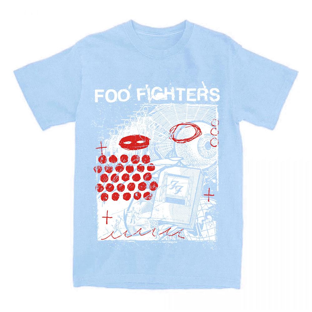 Your Favorite Toy Tee Foooo Fighters Rock Band Design T-shirt Summer Short Sleeve Loose Mens Tshirts  Casual Unisex Streetwear