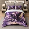 Aespa 3Pcs Bedding Set, Personalized Custom Name Text, 1 Duvet Cover & 2 Pillowcases For Bedroom
