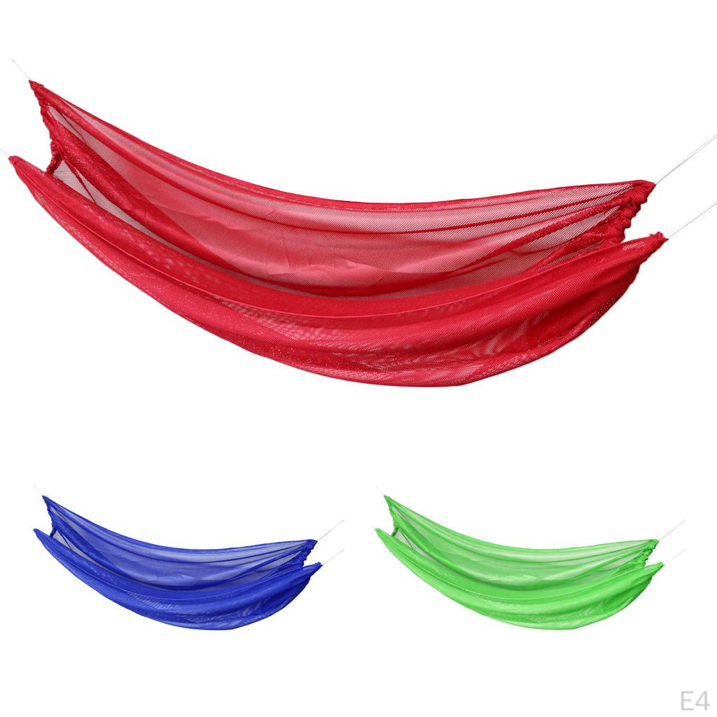 Camping Hammock Portable indoor Tree Hammock, Lightweight Fabric Mesh Hammocks for Backpacking,