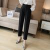Women's High Waist Slimming Drapey Cropped Pants for Spring/Autumn