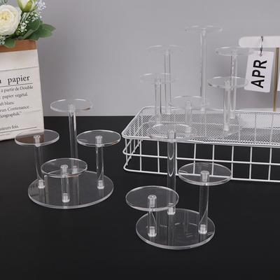 4-lagiger transparenter, abnehmbarer Acryl-Ausstellungsständer, quadratisches Halterregal, Garagen-Kit, Blindbox-Ausstellungsständer, Schmuckhalter-Regal