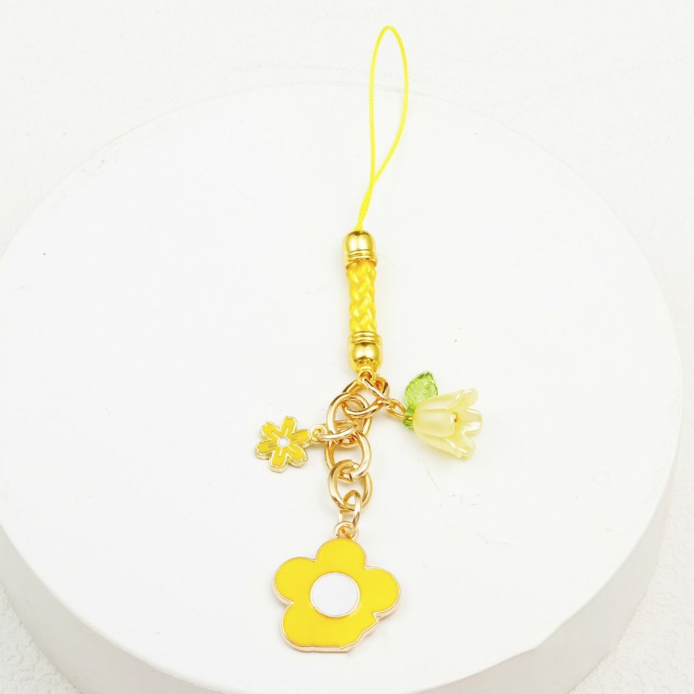 Sakura Mobile Phone Case Keychain Short Style Mobile Phone Lanyard Phone Strap  Bag Pendant