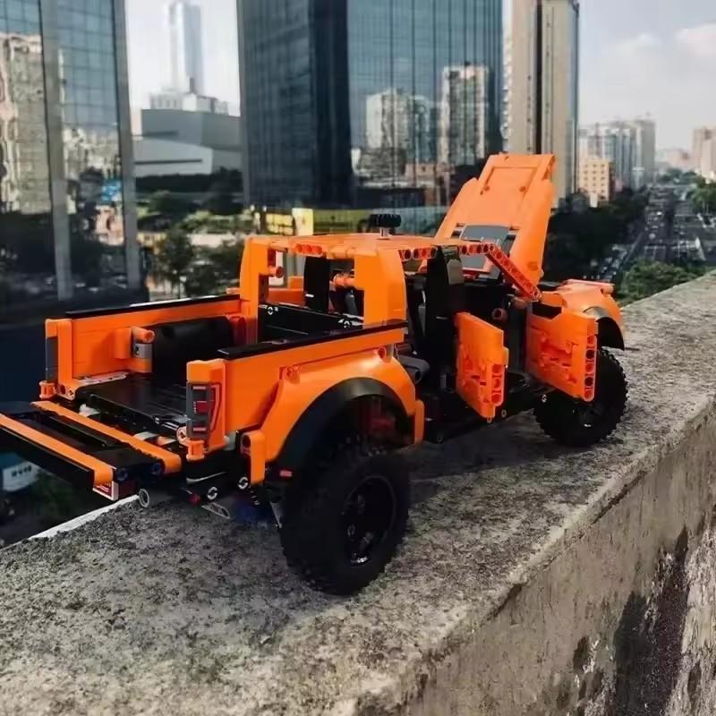 Techninis 42126 1:10 F-150 Pikapas Sportinis Automobilis Konstruktorių Rinkinys Raumenų Transporto Priemonės Modelis Žaislai Vaikui Dovanai