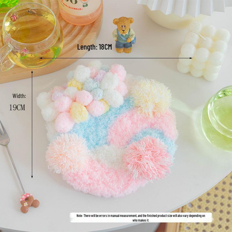 Moss Coaster Rug Kit: Beginner-Friendly Mori Style Doormat Gift Set