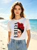 1pcs Fashion Frida Kahlo Unisex T Shirts For Girls Funny Vintage Feminist Printing Short Tshirts For Unisex Tshirts Lady Tops
