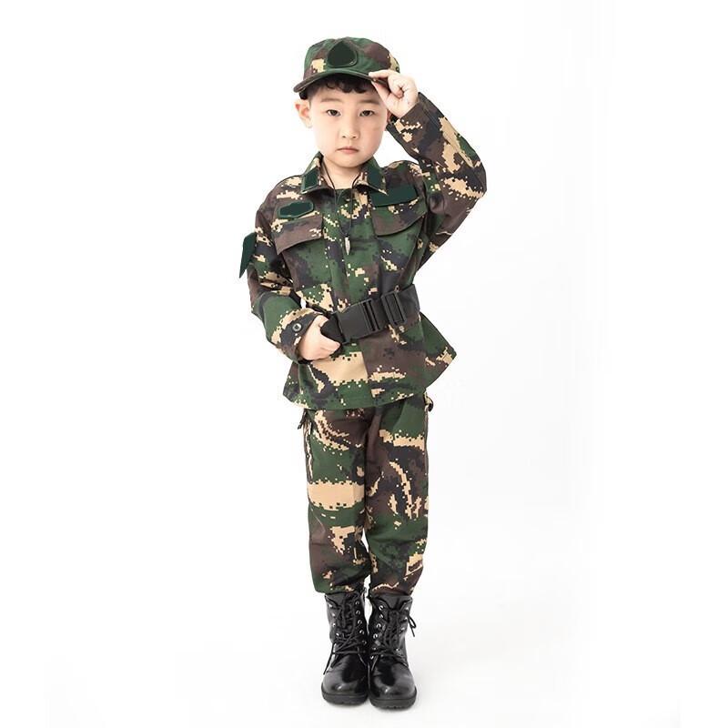 Children's Military Camouflage Training Uniform Set