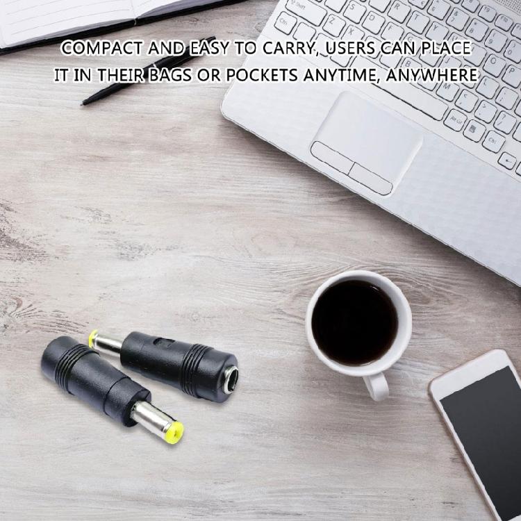 Portable Laptops Charging Adapter DC5.5x2.1mm To DC5.5x1.7mm Charging Converter Head Power Conversion Adapter Black