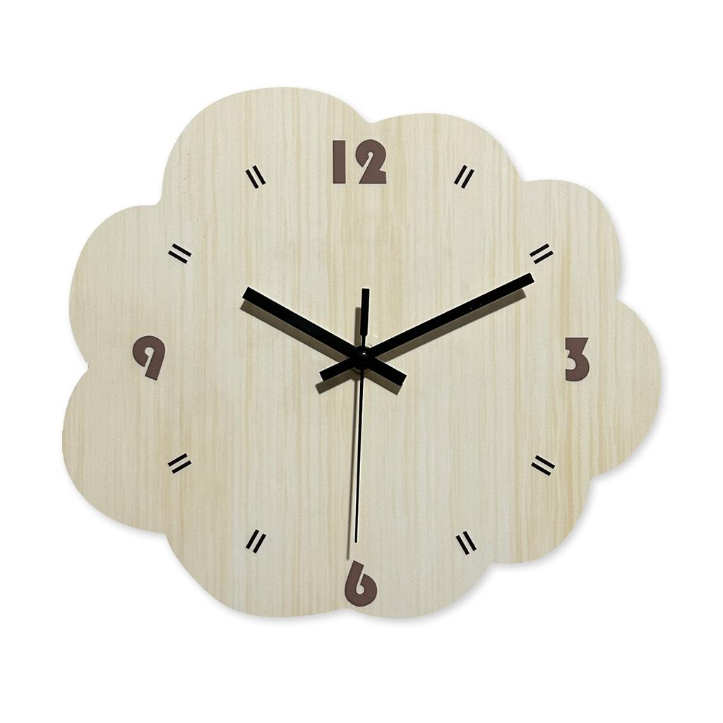 14-inch French simple wooden clock wall clock living room high-end wall clock mute clock