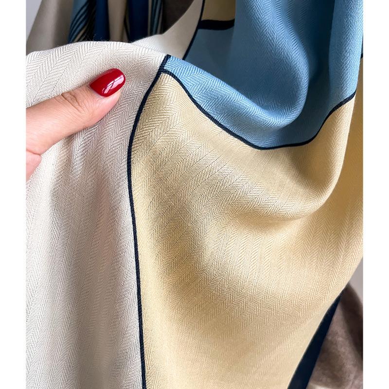 Eșarfă de marcă de lux, lână, bumbac, șal doamnă Wrap mare pashmina hijab bentiță eșarfe toamnă iarnă Bufanda Foulard Stole de plajă