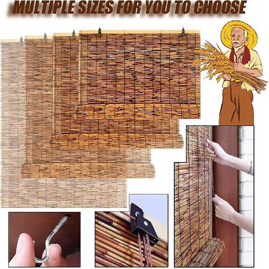 Outdoor Bamboo Shades for Patio Bamboo Roll Up Blinds, Bamboo Roll Up Shades Reed Shades Bamboo Roller Blinds Patio Shades Roll Up Outdoor for