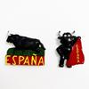 Spain Fridge Stickers Pamplona Santiago Covadonga Chateau Castina Uweda Ubeda Alcala Gate Travelling Souvenirs Fridge Magnets