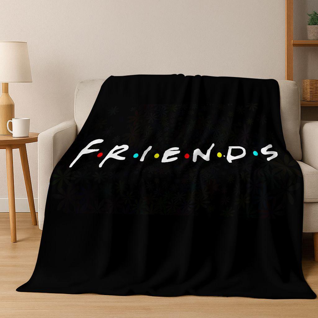 Classic Friends Central Perk TV Flannel Blanket,Cozy Soft Throw Blanket for Home Bedroom Bed Sofa Picnic Office Cover Gift Kid