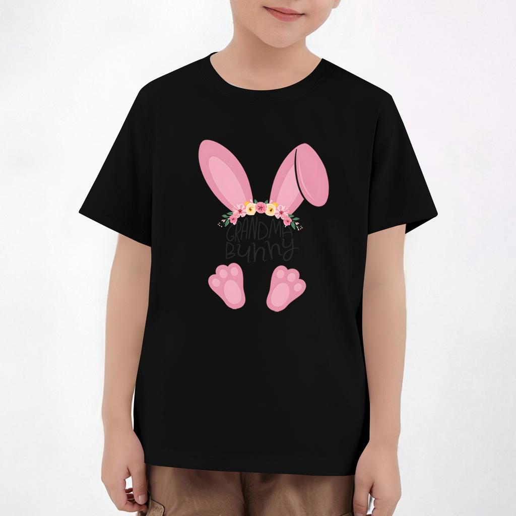 Easter Children's Neck Short Sleeve Print Top