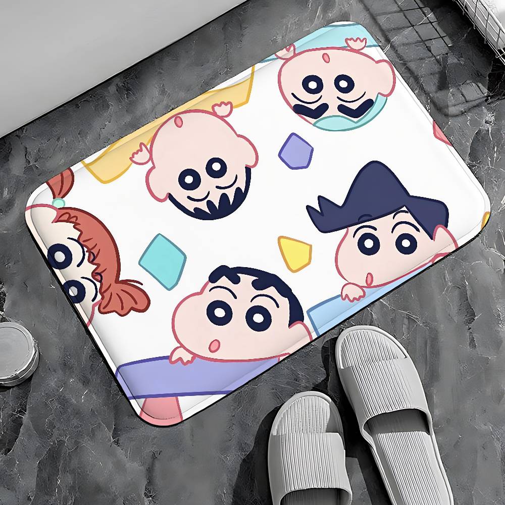 C-crayons-S-Shins-Chan CUTE Entry Door Floor Mat Festive Decorations Carpet Bathroom Anti-slip Mat Entrance Doormat