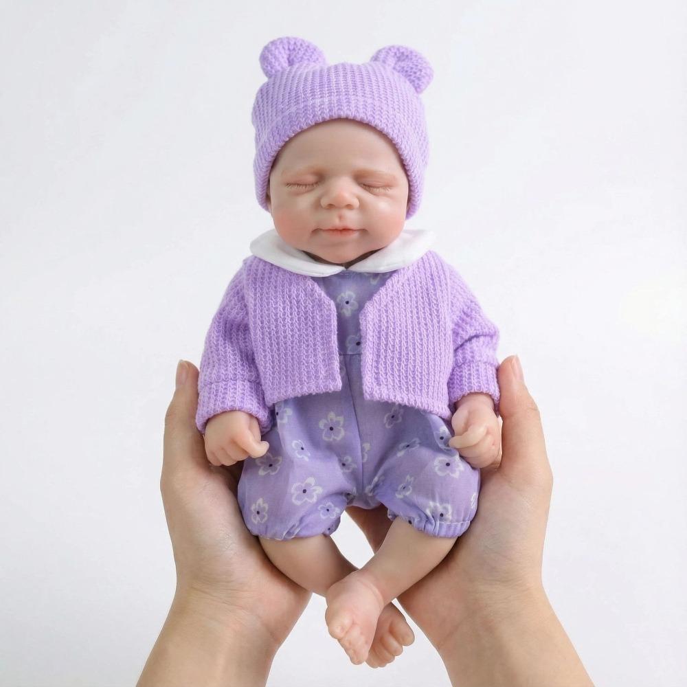 Soft Bouncy Solid Silicone Rebirth Doll Pascale 12'' 30cm Palm Emulation Baby Doll Realistic Asleep High Painted Skin Reborn Doll Child Christmas Gift
