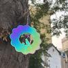 Gradient 3D Rotating Wind Chimes Colorful Butterfly Hanging Ornaments Wind Spinner Catcher  Home