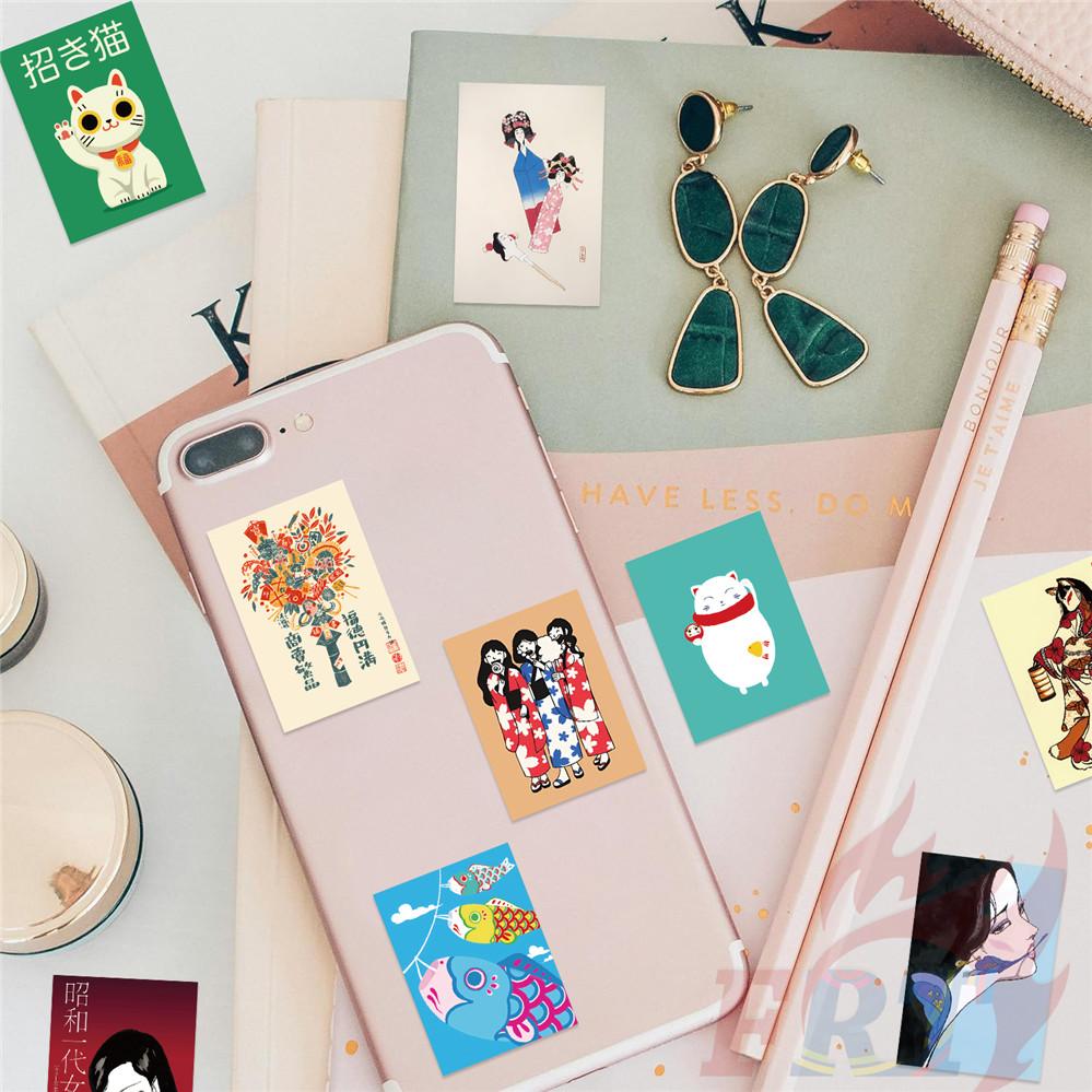 100Pcs/Set Japanese Retro Showa Art . Koharubiyori Poster Stickers DIY Fashion Decals Stickers