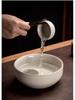 High-End Ru Kiln Ceramic Kung Fu Tea Set - Luxury Gaiwan Teapot, Tray, and Cups for Home.