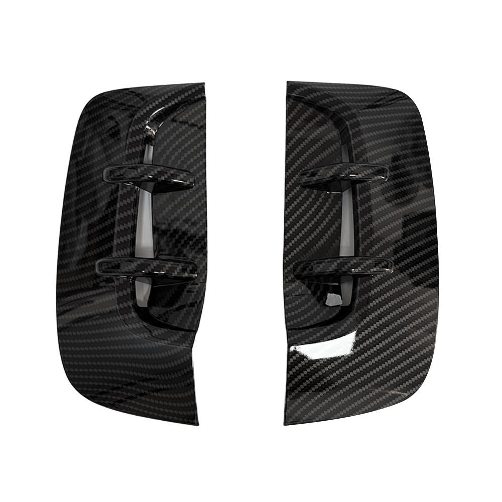 For KIA Stinger 2017- Car Front Door Fender Side Air Vent Cover Intake Trim Exterior Leaf Decoration ABS Accessories