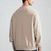 Calvin Klein Logo Embroidered Crew Neck Long Sleeve Sweatshirt Men Sweatshirt Milk-Tea J324475-PED