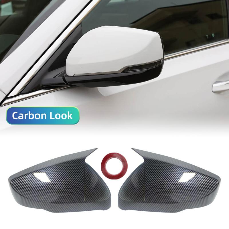 For US Version Cadillac CT5 CT6 2024 ABS Car Rearview Side Mirror Cover Wing Cap Door Trim Adhesive Sticker