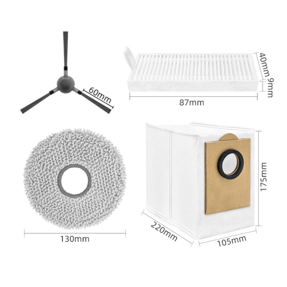Vacuum Accessories Kit With Filters Mop Cloths Dust Bags Side Brushes For Lefant For M3 For Gen1 For Gen2 Robot Cleaner, 1 Set