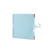 DIY Photo Album 88 Inch, Vintage with Corner Protectors, Ribbon, Black Cardstock Pages for Scrapbooking