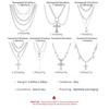 Retro Pearl Necklace Christian Cross Clavicle Chain Sweet Punk Pendant For Women Men  Necklace Gifts