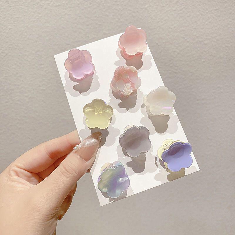 

Korean Style Fashion Acetate Flower Mini Hair Claw For Women Girls Elegant Hair Decoration Small Hair Clip Hair Accessories A6