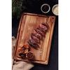 Tramontina Churrasco Essential Cutting Board, Medium, 33cm X 20cm, Lightweight, Reversible, with Meat Tray and Groove, Made In Brazil, 13458/052 TRAMO