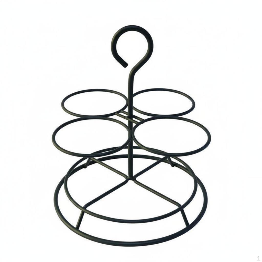 Condiment Bottle Rack Hangable Design Holder Space Saving Metal Seasoning