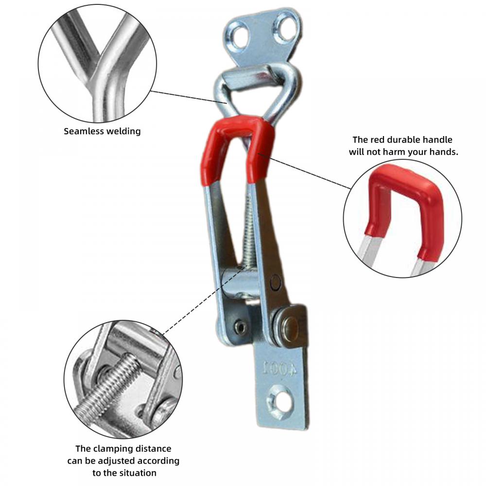 Toggle Clamp Adjustable Toggle Clamp 4001 4002 4003 Cabinet Boxes Lever Handle Lock For Sliding Door Furniture Hardware