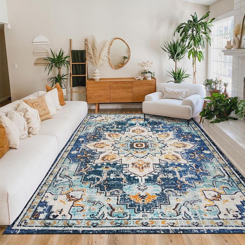 Bohemian Carpet Retro Persian Ethnic Style Living Room Carpet Floor Mat Moroccan Home Floor Mat