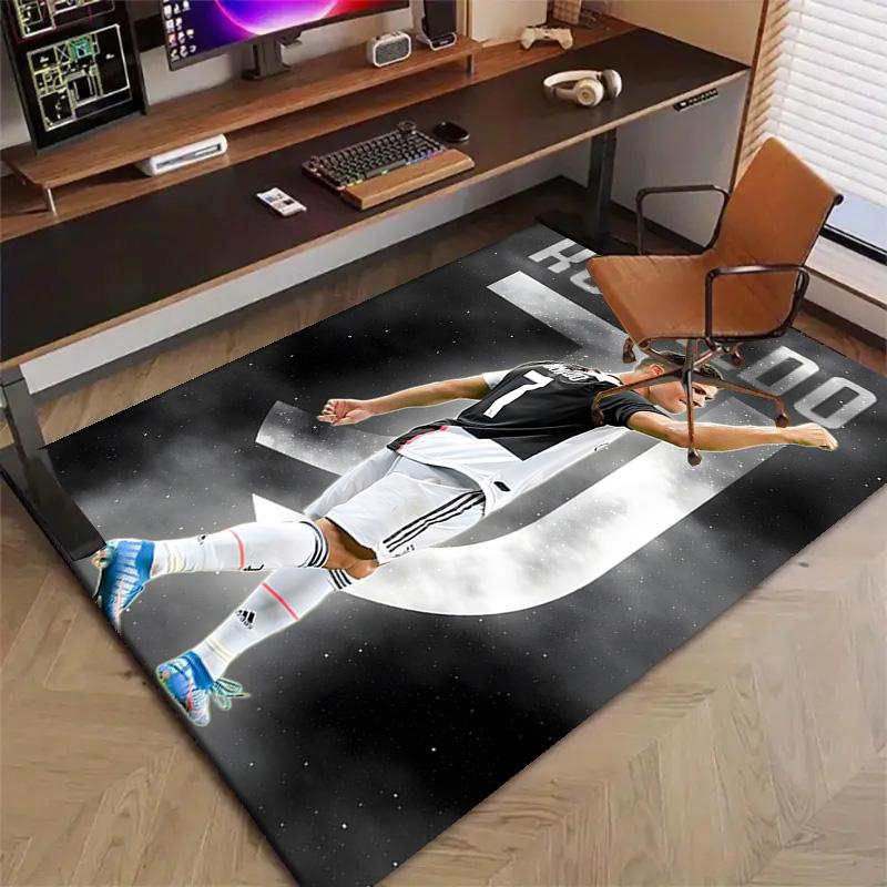 1pc Number 7 Soccer Design Printed Area Rug Carpet for Bedroom Living Room Home Decor Rugs Mat Non Slip Mat Rug for Bedside