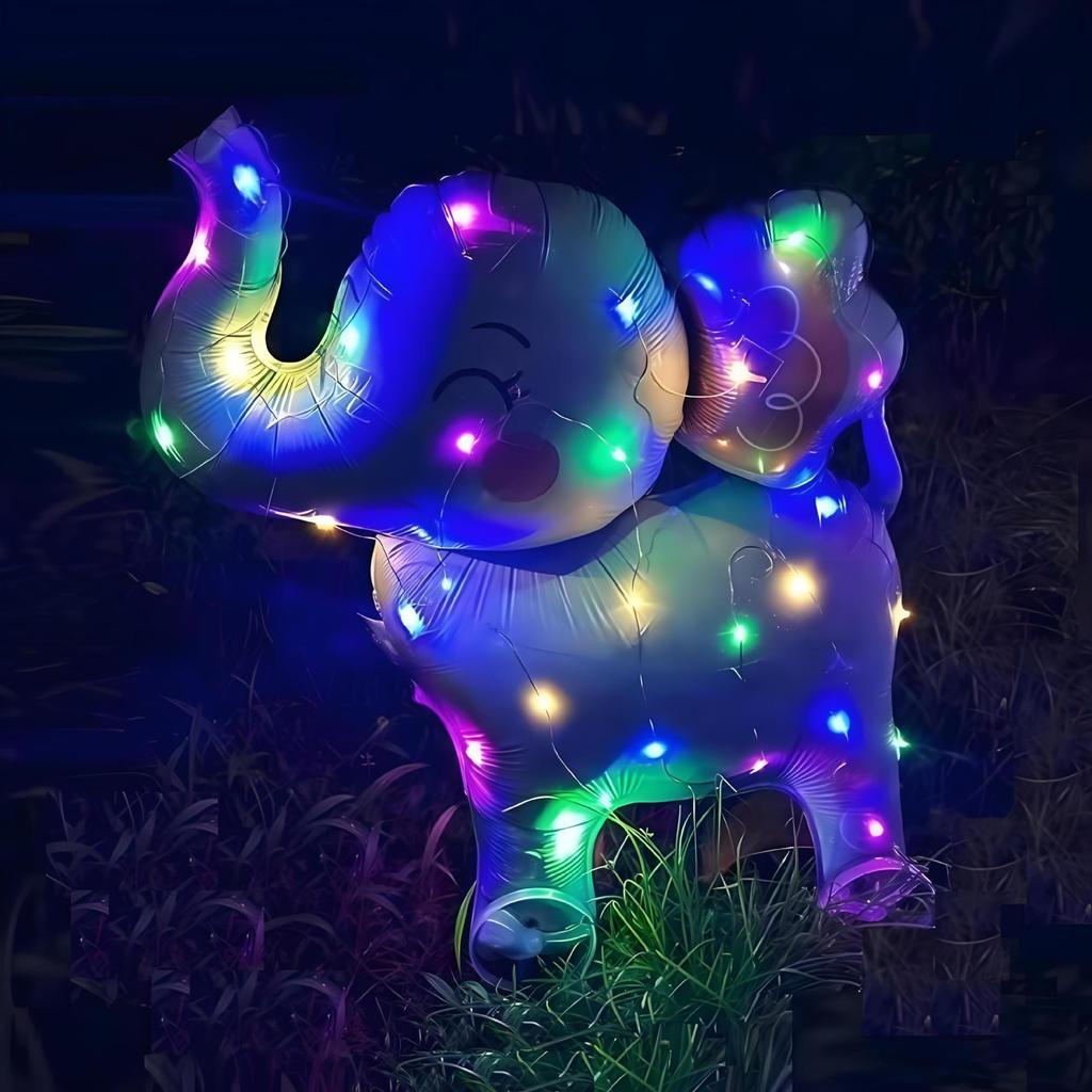 Cartoon Animal Light-Up Balloon Wheel Stroller Toys for Children