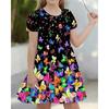 Mode Enfant Été Robes Décontractées Filles Robe de Fête Été Enfants Princesse Tenue de Plage Robe de Nuit Décontractée