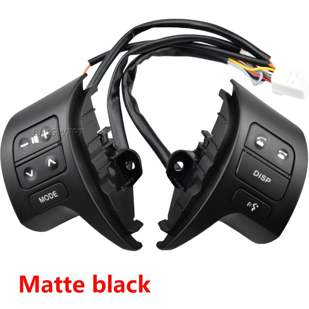 For Toyota Corolla ZRE15 2007 - 2009 Brandnew Upgrade button switchs 84250-02200 Bluetooth Steering Wheel Audio Control Switch матовый черный