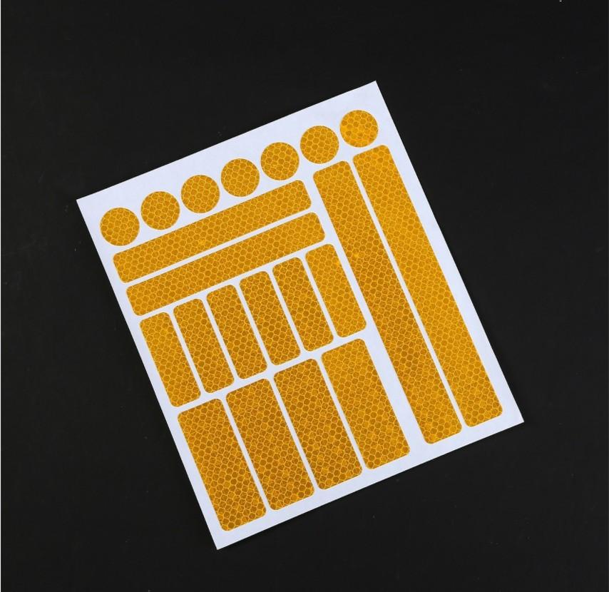 Car Motorcycle Reflective Stickers Night Safty Warning Reflector Film Decal Decoration Bicycle Wheel Reflector Auto Accessories