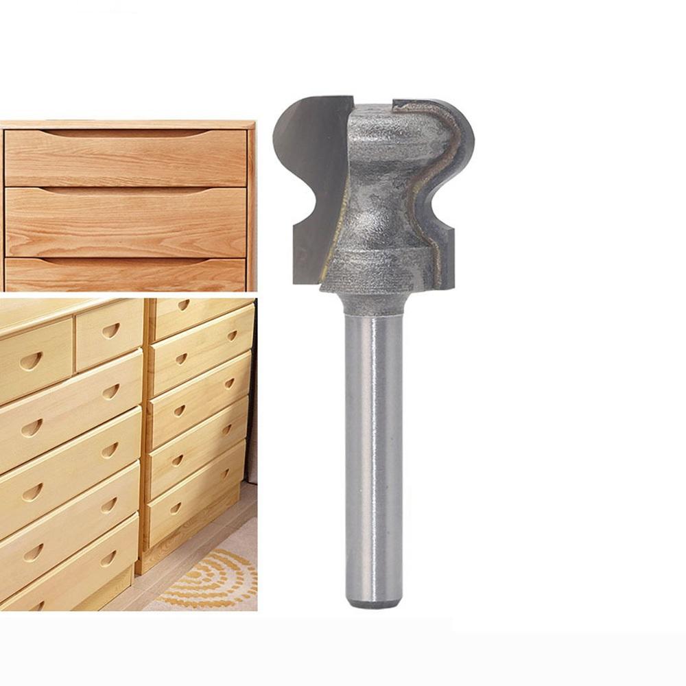 Professional Woodworking Grooving Cutter with Shank Finger Pull Drawer Pull Stool Molding Router Bit for Precise Cuts