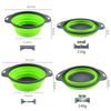 Folding Telescopic Colander: Round Vegetable & Fruit Washing Basket with Drying Rack