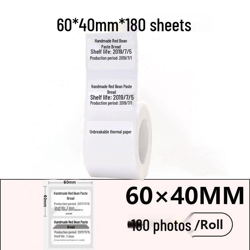Jingchen B3S P50 T260 Food-Grade Waterproof Thermal Label Paper