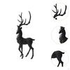 Statue Moose Figurine Gift Craft Sculpture Deer Ornament for Office Bedside Indoor Fireplace