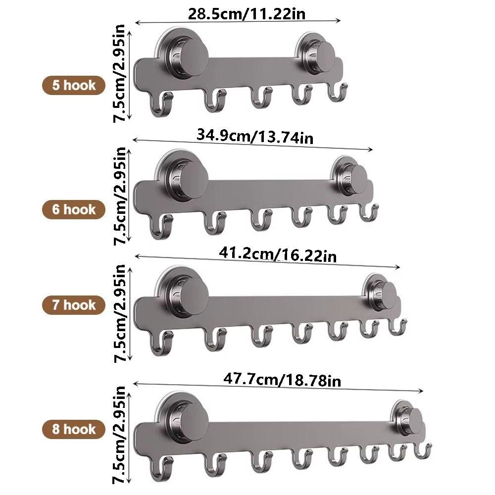 Strong Load-bearing Bathroom Towel Holder Waterproof Hanging Coat Rack Restroom